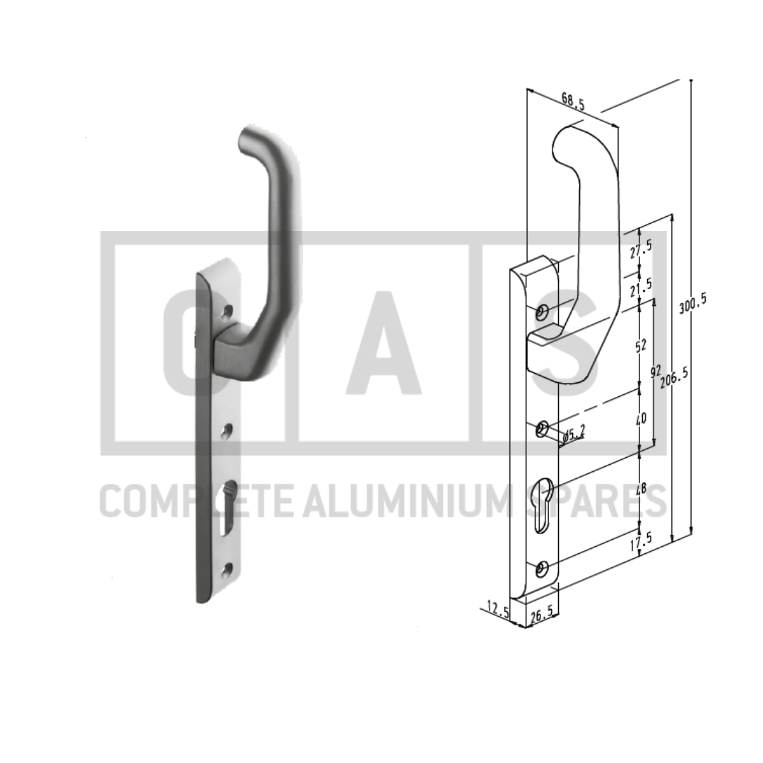 Sobinco 824L Internal Door Handle