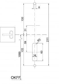 209756 SCHUCO STRIKE PLATE 235mm