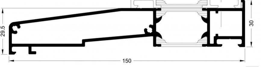 281366 END CAP 150 RAL9005