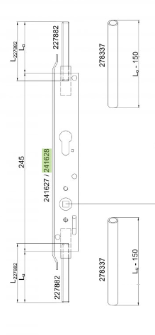 Schuco- 241628 gearbox lockable
