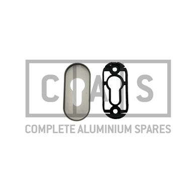 218893 Silver Profile Cylinder Rosette
