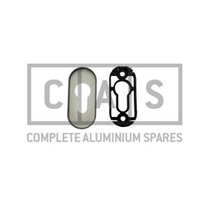 218893 Silver Profile Cylinder Rosette