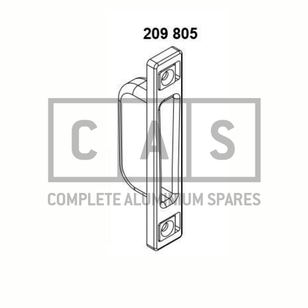 209805 SCHUCO  STRIKE PLATE SHORT