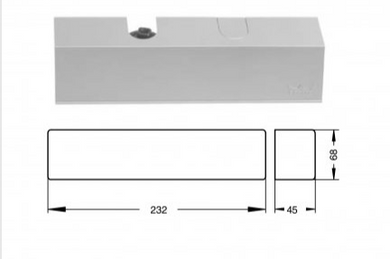 212716 SCHUCO CLOSER TS72 MOUNT PLATE