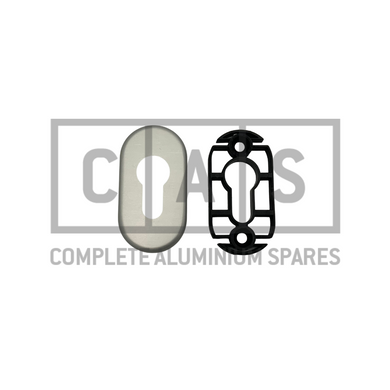 217921 Silver Profile Cylinder Rosette