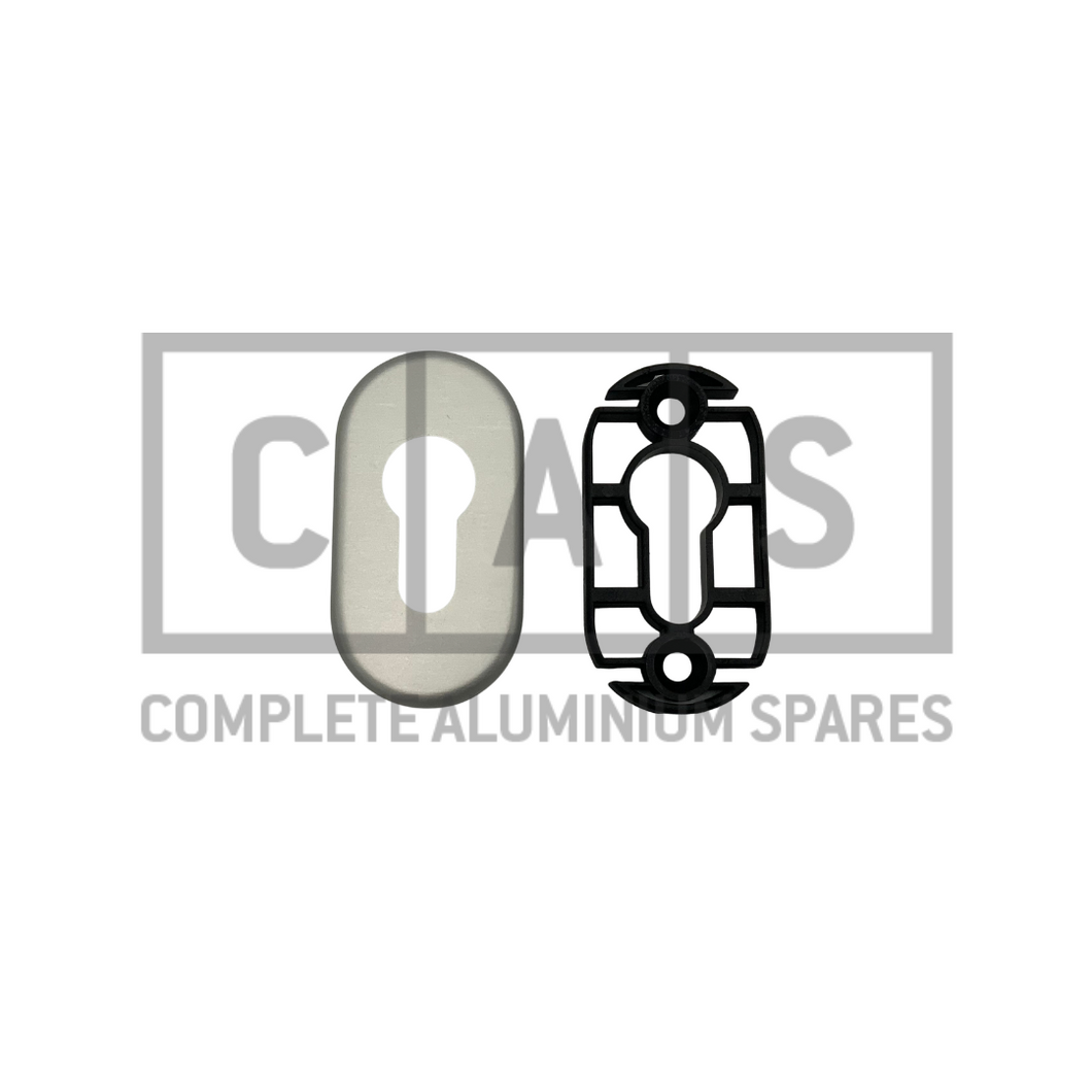 217921 Silver Profile Cylinder Rosette