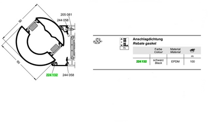 224132 - Schuco Gasket