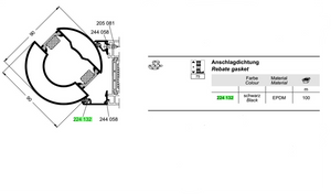 224132 - Schuco Gasket