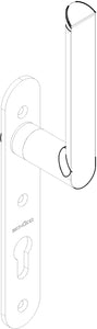 247959 Handle with cylinder recess