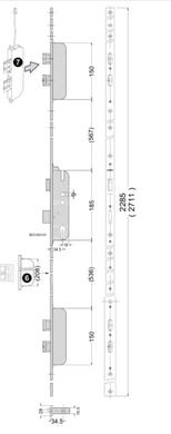 279017 Schuco Multipoint Lock