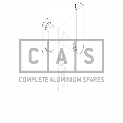 247964 Handle with cylinder recess and pull