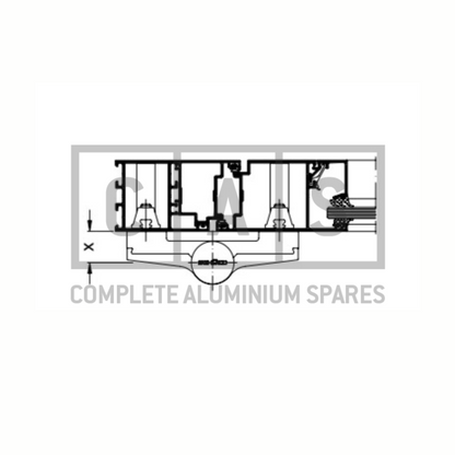 279560 Schuco Surface Mounted Door Hinges