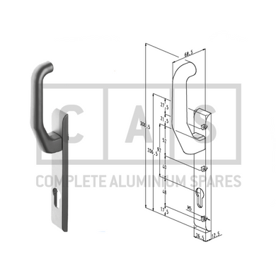Sobinco  824L VI External Door Handle