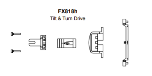 TKF082 Technal Tilt & Turn Drive