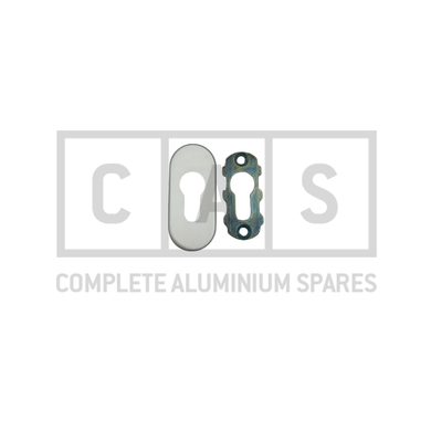 218236 Silver Security Profile Cylinder Rosette