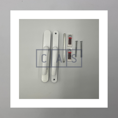 DFP220/W SAPA LEVER/LEVER DOOR HANDLE (75) INLINE SPINDLE