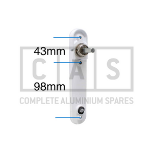 ACDV524 Non Locking Bifold Handle Flush