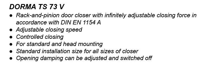 212826 SCHUCO DOOR CLOSER
