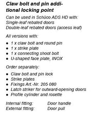 241737 ADDITIONAL LOCKING POINT