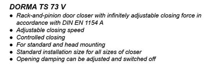 212825 SCHUCO DOOR CLOSER