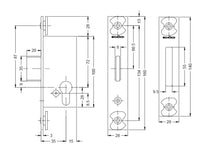 211442 SCHUCO BOLT LOCK S65N