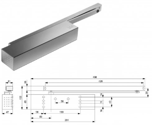 212842 SCHUCO DOOR CLOSER