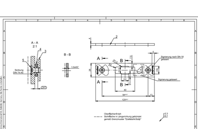 241929 - Schuco 3-point latch and bolt lock with panic function.