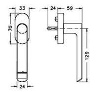 269017 Schuco Standard Handle