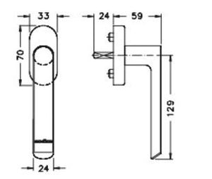 269017 Schuco Standard Handle