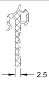 284809 - schuco window sill gasket