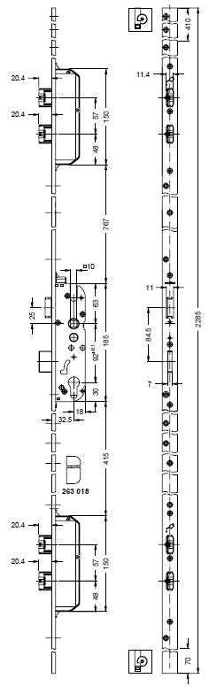 241362 LATCH AND BOLT LOCK