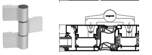 Schuco 3 part hinge - 239 891