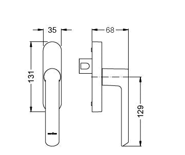 269512 STANDARD GEARBOX HANDLE