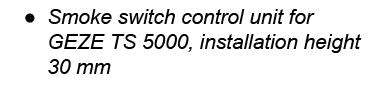 212749 SCHUCO CONTROL UNIT