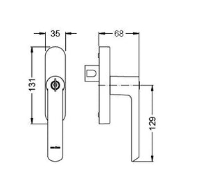 269514 LOCKABLE GEARBOX HANDLE