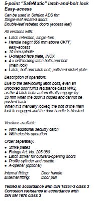 241362 LATCH AND BOLT LOCK
