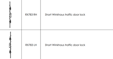 ALUK - RX783 Short lock