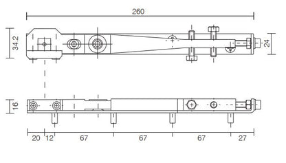 Axim 8800-01 Side Load Top Armset