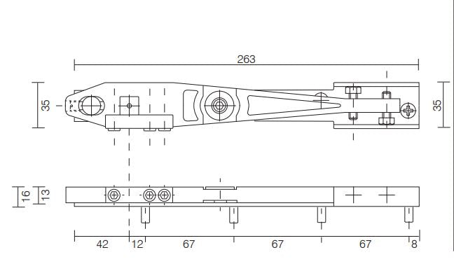 Axim 8800-13 Side Load Top Armset