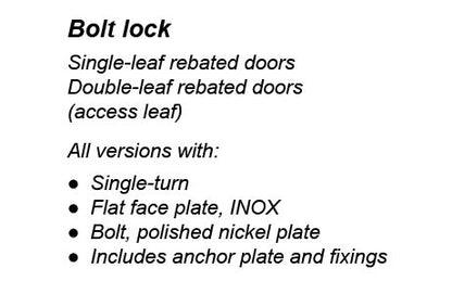 241263 DEAD BOLT LOCK
