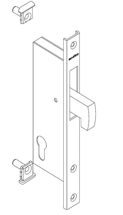 211371 SCHUCO CLAW BOLT LOCK 48MM