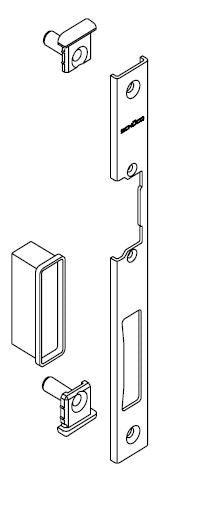 209762 SCHUCO STRIKE PLATE RH