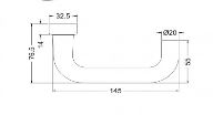 210680 SCHUCO DOOR HANDLE Tubular frame doors and locks RAL9010