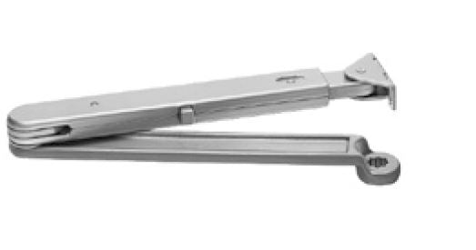 212537 SCHUCO DORMA DOOR CLOSER FLAT ARM HOLD OPEN SILVER LOOK