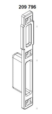 209796 SCHUCO STRIKE PLATE