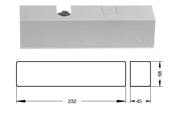 212712 SCHUCO DORMA DOOR CLOSER TS72