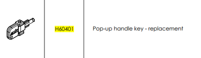 H60401 Pop-up handle key - replacement