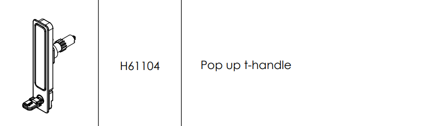 H61104 Pop Up T-Handle