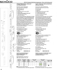 SCHUCO 241871 3 POINT LOCK L+B