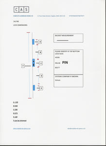 SCHUCO 241790 3 POINT LOCK